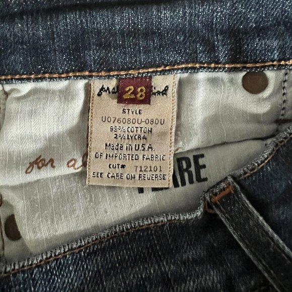 Vintage 7 Seven for All Mankind Flare Jeans Size 28 - Picture 5 of 8